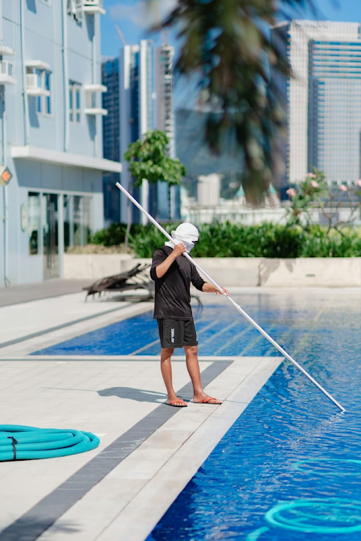 swimming pool maintenance process